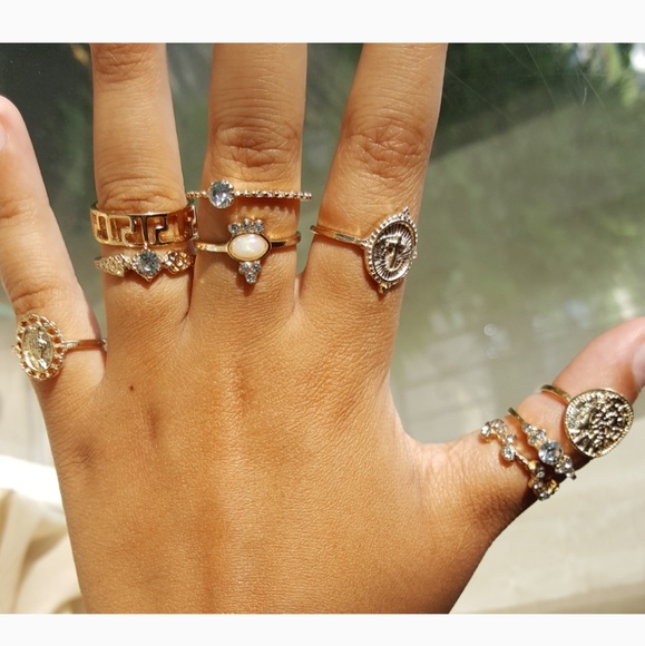 15 piece Boho chic ring set - Picture 3 of 5